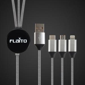 플라이토 루나 LED 고속 3in1 멀티 충전 케이블 1.2m