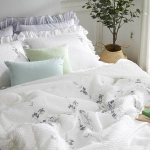 [루다인] 자수 인견리플 여름 침구 풀세트 (SS)