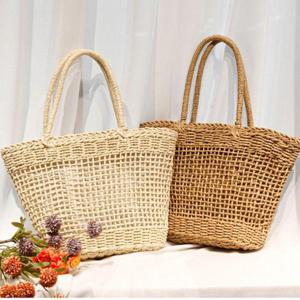여성 캐주얼 라탄 바캉스 손가방 네추럴 여름 가방 (WACF880)