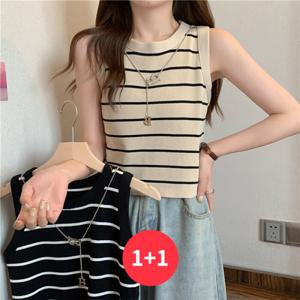 나바바 / NT2587 여성 1 + 1 단가라 민소매 티셔츠