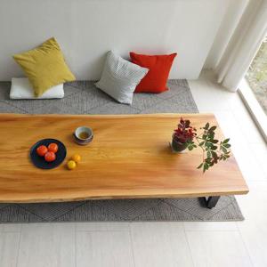 해찬솔 느티나무 우드슬랩 원목좌탁 2000_w700/통원목/거실좌탁/거실테이블/좌식테이블/주문제작가능