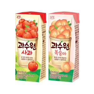 과수원 사과 190ml x 24개 + 복숭아 190ml x 24개