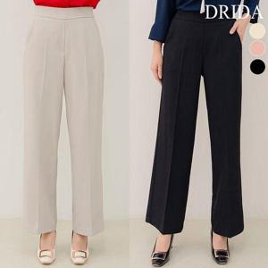 [드리다]봄 가을 여자 밴딩바지 스판 정장 슬랙스 빅사이즈 와이드 팬츠 40-50대 중년여성 엄마옷 미시 ..