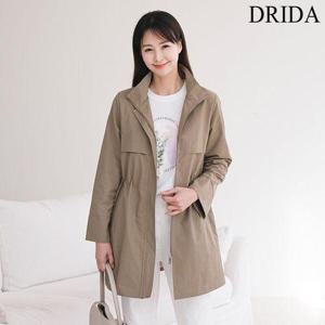 [드리다]여성 봄 가을 카라 빅사이즈 야상 사파리 점퍼 40-50대 미시 중년여성 엄마옷 캐주얼 출근 모임