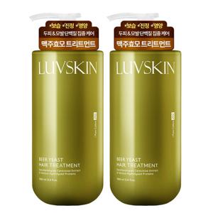 루브스킨 맥주효모 트리트먼트(퓨어코튼향) 1000ml x 2개