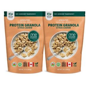 [대상웰라이프] 원디그리 유기농 시트러스 캐슈넛 프로틴 그래놀라 283g 2봉