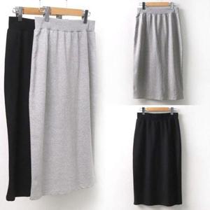 H핏 스커트 트레이닝 면 밴딩 치마 DWW5224 빅사이즈 WD469BE