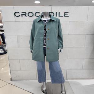 [크로커다일레이디]소매 비조 코트CLFSCT103-GR_BP