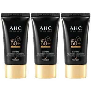 AHC 마스터즈 선크림 아쿠아리치 썬크림 60ml 3개
