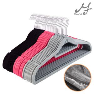 MF매직하우스 고리회전형 벨벳 논슬립옷걸이 100개 - 여성용