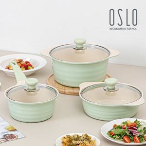 오슬로 허브 인덕션 냄비세트 3종(18편수+22전골+24양수)