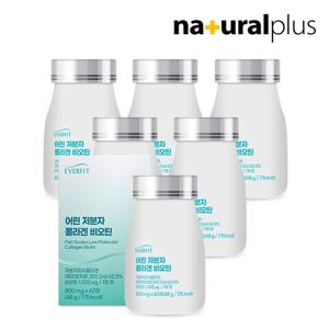 [내츄럴플러스] 에버핏 어린 저분자 300달톤 피쉬 콜라겐 비오틴 60정 6박스 / 글루타치온 엘라스틴