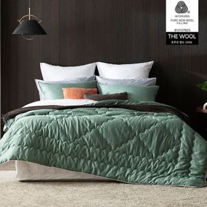 [퀸]THE WOOL 호주산 프리미엄 메리노울100% 고밀도 순면 침구풀세트