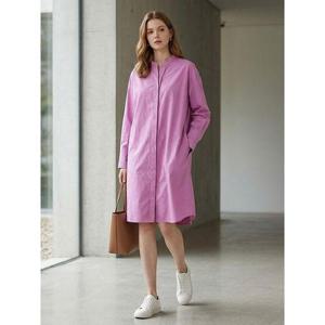 [꼼빠니아]시크릿 버튼 롱 셔츠 원피스_CACS2-WOP180