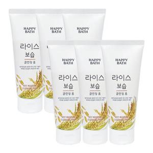 [해피바스]해피바스 라이스 보습 클렌징폼 200g x6