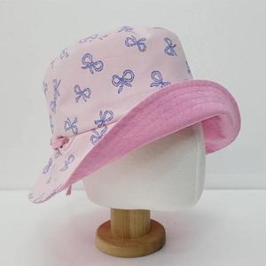 [나비드원]미우 턱끈 벙거지/엄마 중년 여성 햇빛차단 여름 버킷햇 리본 챙모자