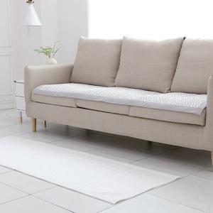 [루다인] 국내생산 헤링본 스퀘어 핀쿨 냉감 쇼파패드 (4인)