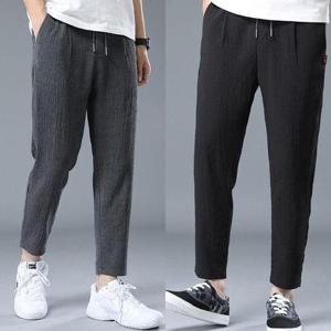 남성 팬츠 시원한 스판 일자 바지 여름 아이스 쿨바지