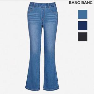 [뱅뱅]여성 밴딩 크롭부츠컷 데님팬츠 (NQK253)_KG