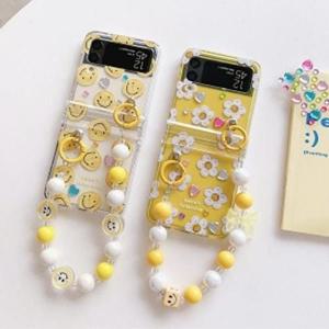 [룽스]플립케이스 스마일 플라워 케이스 Z플립3/4