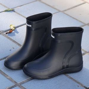 남성 레인부츠 미들 장화 장마 비 남성화 주방화 남성용 캐주얼 캠핑 방수 남자 신발 RAINMM02