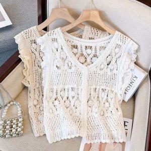 [스타일하우스](스타일하우스)가디건 카디건 CD 여성 크로셰 베스트 뜨개 조끼 여름