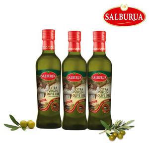 [살부루아] 엑스트라버진 올리브유 500ml 3병 (안전포장)