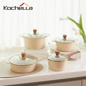 코첼라 루나 인덕션 세라믹 냄비 4종 세트(편18, 양20,24, 전골24)