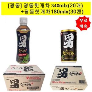 [광동제약]광동 헛개차340mlx(20개)+광동 헛개차180mlx(30캔)