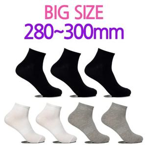 [TK Socks] 뒤틀림방지 남성 빅사이즈양말 단목 7켤레
