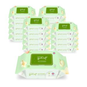 꿈에그린 초순수 캡형 물티슈 100매(20팩)