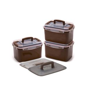 코리아락 누름잠그미 김장용기 특대형3종(14L 2개+11L 1개)+직대누름판2개, 직대진공판1개