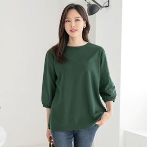 엄마옷 마담4060 40대50대티셔츠케티아배색-QTE2502049-