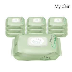 마이케어 헤이그린 물티슈 캡형 70매 10개