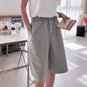 [옷자락] 여성 여름 워싱면 7컬러 파스텔 5부 버뮤다 반바지