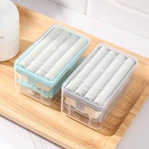 1+1세트 손세탁 비누 거품 거품망 비누망 비누통 다용도 롤러 여행용 케이스 그레이 R221