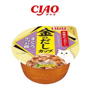이나바 CIAO 금빛육수컵 참치&가츠오부시 70g