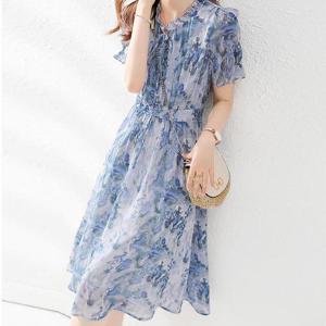 [퀸이즈] [~77까지]치니 프릴 아트 패턴 원피스