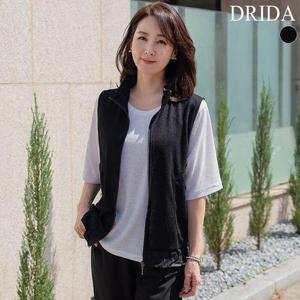 [드리다]엄마옷  여자 여름 카라 빅사이즈 스판 조끼 베스트 40-50대 미시 중년여성 마담옷 캐주얼 모임 ..