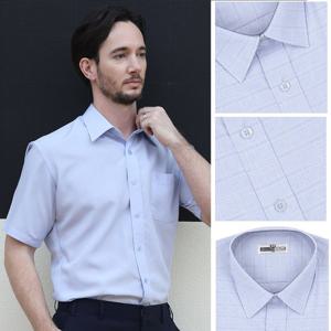 국산 남성 체크 캐주얼 정장 와이셔츠 반팔 셔츠 SJ5-SHH-S307
