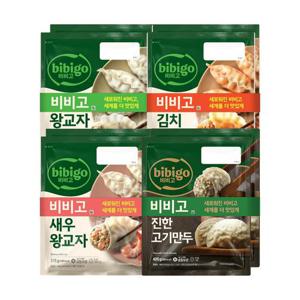 [CJ] 비비고 인기만두 4종 8봉(왕교자2+김치2+새우2+진한고기2)