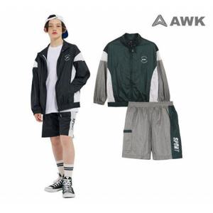 [에어워크주니어]주니어 썸머 집업 반바지 상하세트