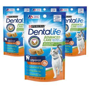 덴탈라이프 치킨 캣 트릿 고양이간식 51g x 4개