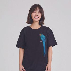 키밍 앵무새 캐주얼 오버핏 반팔티 W7A8D03