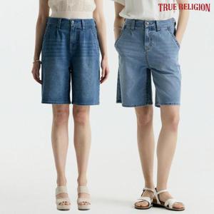 [트루릴리전] 25SS 여성 SUMMER 쿨맥스 하프 데님 2종택1