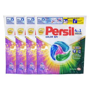 [유한락스]퍼실 컬러 세탁 캡슐세제 파우치 26개입 x4