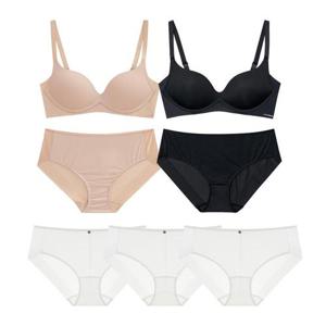 [Wonderbra] 일체형 볼륨 몰드 노와이어 브라팬티 4종세트+팬티3종 택 1