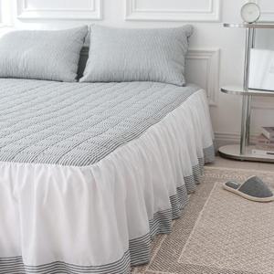 국내 제조 엣지 프릴 스커트 침대커버 SS Q K