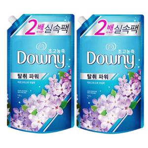 다우니 고농축 섬유유연제 리필 라일락 1.6Lx2개 WFKLQHV
