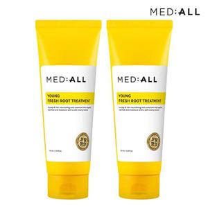 메디올 영 프레시 루트 모발강화 트리트먼트 155ml 우디허발향 2개